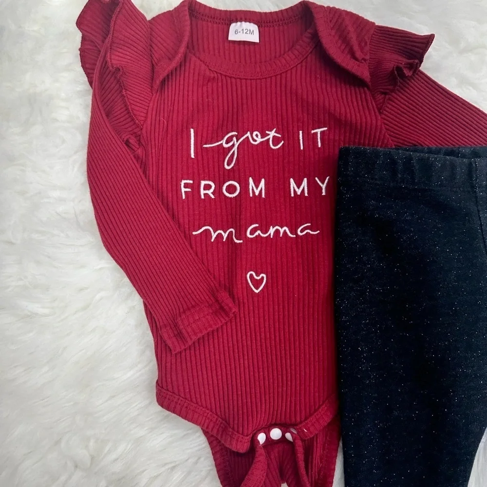 Baby Girl Matching Outfit 9 Months